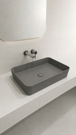 SOTTILE SLIM LINE LAVABO MAT GRİ 55 CM - Küçük resim 2