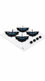 GBE WH 60cm CAM ANKASTRE OCAK BEYAZ (112580051) - Küçük resim 3