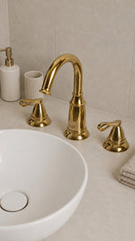 NEWARC GOLDEN 3 DELİKLİ LAVABO BATARYASI - ALTIN - Küçük resim 1
