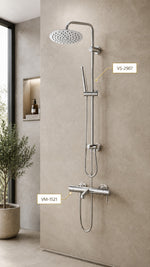 VALTEMO ICONIC + LIBERO 2'Lİ BANYO VE ROBOT DUŞ SETİ - KROM - Küçük resim 3