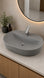 TEZGAH ÜSTÜ LAVABO 60*45 CM ELEGANCE  MAT GRİ ESV-4360-2041