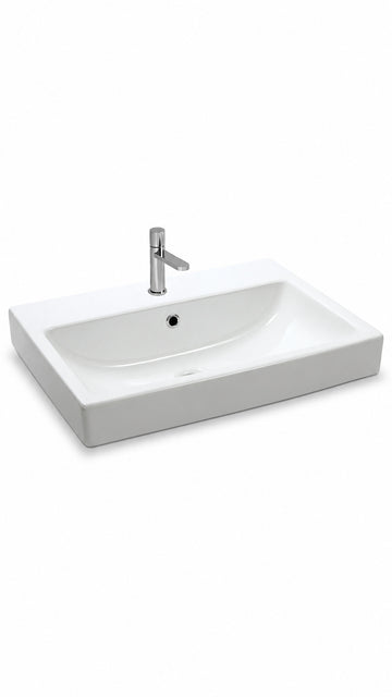 NEWARC TEZG.ÜSTÜ LAVABOLAR AQUA BATARYA DELİKLİ LA