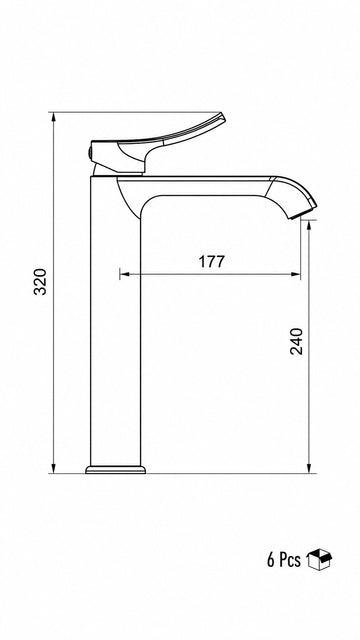VALTEMO VALERO ÇANAK TİPİ LAVABO BATARYASI MAT ALTIN (VM-1214)