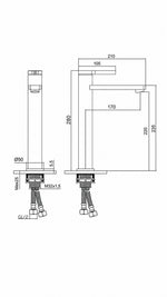NEWARC BOLD ÇANAK TİPİ LAVABO BATARYASI - ALTIN - Küçük resim 3