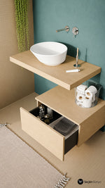 GEO YUVARLAK ÇANAK LAVABO 38 CM BEYAZ (7421B003-0016) - Küçük resim 2