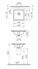VİTRA S20 TEZGAH ALTI LAVABO 38*45 CM BEYAZ (5473B003-0618 ) - Küçük resim 3