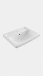 BOCCHI TAORMINA PRO LAVABO 57 CM - PARLAK BEYAZ - Küçük resim 1