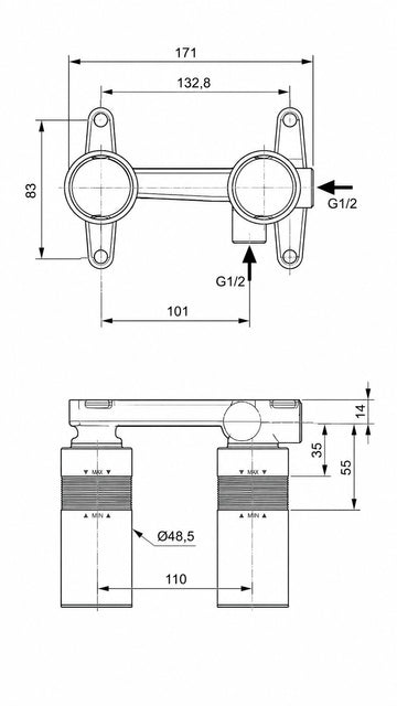IDEAL ANK.LAVABO BAT. IÇ SET-KIT1