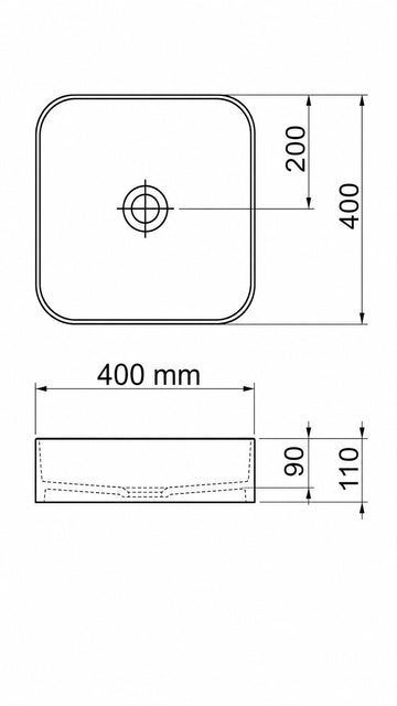 BOLD TEZGAHÜSTÜ LAVABO 40 CM BEYAZ (6740)
