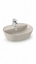 VİTRA GEO OVAL ÇANAK LAVABO M.BEJ 55CM ARM.DELİKLİ - Küçük resim 1