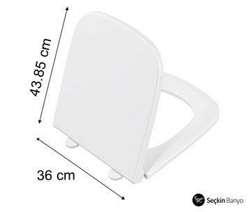 S20 SQUARE YAVAŞ KAPANAN KLOZET KAPAĞI NUVOP (147-003-909)