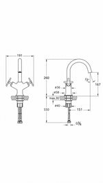 ARTEMA ORİGİN CLASSİC LAVABO BATARYASI ÇİFT KUM. - Küçük resim 3