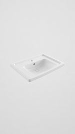 TAORMINA PRO ETAJERLİ LAVABO 66 CM - PARLAK BEYAZ - Küçük resim 1