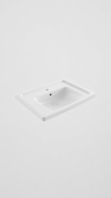 TAORMINA PRO ETAJERLİ LAVABO 66 CM - PARLAK BEYAZ 