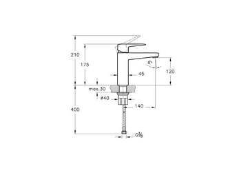 ARTEMA ROOT SQUARE LAVABO BATARYASI BAKIR (YÜKSEK)