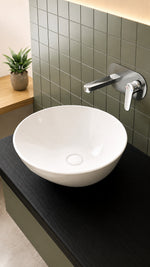 GEO YUVARLAK ÇANAK LAVABO 38 CM BEYAZ (7421B003-0016) - Küçük resim 1