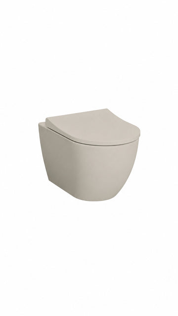 VİTRA MİA (S60) ROUND ASMA KLOZET MAT K.BEJİ(7510B022-0090) (KAPAK DAHİL)