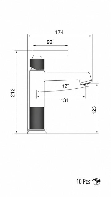 RETRO LAVABO BATARYASI ART GRAY (VM-2601)