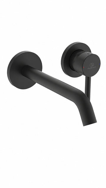 IDEAL CERALİNE ANKASTRE LAVABO BATARYASI-SİYAH-KIT2