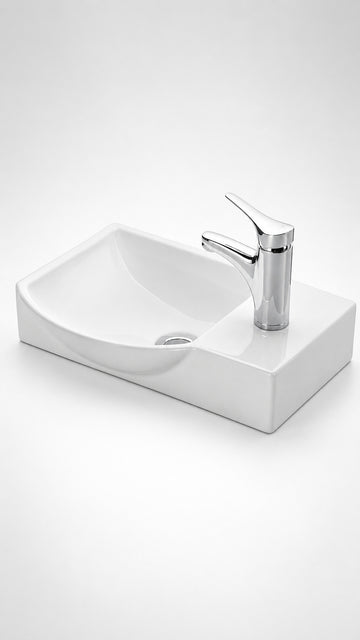 TEZGAHÜSTÜ MİNİ LAVABO 32*45*25 LİTOS SOL ESV-4079