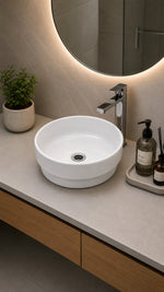 TEZGAH ÜSTÜ LAVABO YUVARLAK 40 CM BETA ESV-6340 - Küçük resim 2