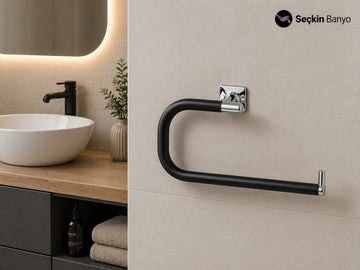 PRUVA HALKA HAVLULUK KROM-MAT SİYAH (BA1004 005 CR-AL6)