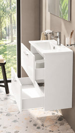 MİA SET 80 CM ÇEKMECELİ 80 cm PARLAK BEYAZ (75024) - Küçük resim 3