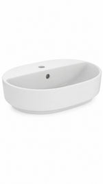 IDEAL İ.LİFE O TEZGAH ÜSTÜ OVAL LAVABO 55 CM WHİTE - Küçük resim 1