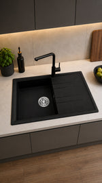 STONE GRANİT EVYE METALİK SİYAH 100*51 CM (115330003) - Küçük resim 2
