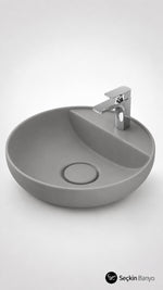 TEZGAH ÜSTÜ LAVABO 42 CM VISION CLASS MAT GRİ LAPİ - Küçük resim 1