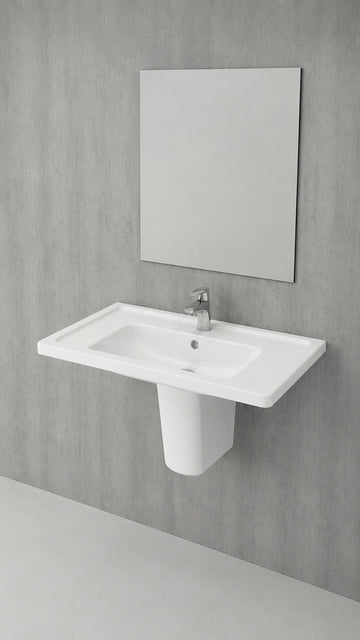  TAORMINA PRO ETAJERLİ LAVABO 85 CM - PARLAK