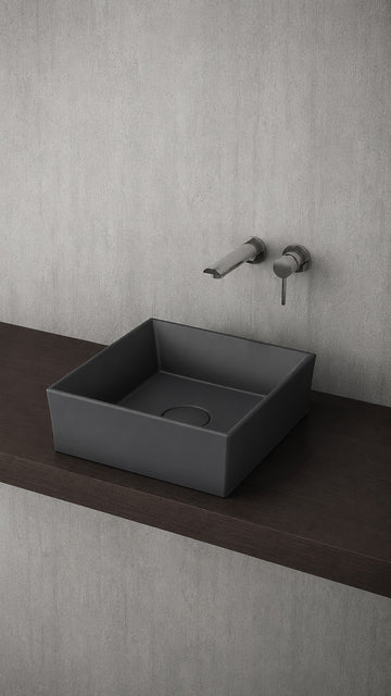  VESSEL KARE LAVABO 38X38 CM - MAT ANTRASİT (1173-020-0125)