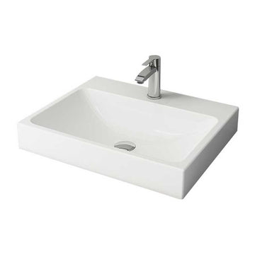 SCALA TEZGAH ÜSTÜ LAVABO 60 CM  PARLAK BEYAZ (1077-001-0126)