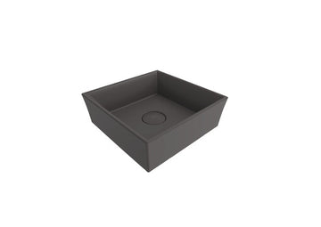  VESSEL KARE LAVABO 38X38 CM - MAT ANTRASİT
