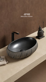 ÇANAK LAVABO PROSER STONE BLACK J2102 - Küçük resim 2