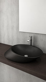 VESSEL YATAY ÇANAK LAVABO 72 CM MAT SİYAH (1013-004-0125) - Küçük resim 2