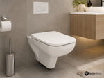 VİTRA S20 SQUARE ASMA KLOZET SMOOTHFLUSH 52CM  BEY - Küçük resim 2