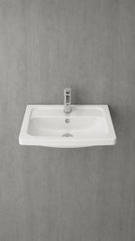 BOCCHI TAORMINA PRO LAVABO 57 CM - PARLAK BEYAZ - Küçük resim 2