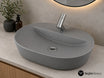 TEZGAH ÜSTÜ LAVABO 60*45 CM ELEGANCE  MAT GRİ ESV-4360-2041