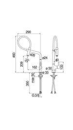 NOBILI LAMP MIKNATISLI EVİYE BATARYASI KROM - Küçük resim 3