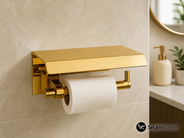  STEPLINE ETEJERLİ TUVALET KAĞITLIĞI GOLD(BA1000 011 GL)