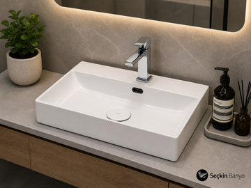 TEZGAH ÜSTÜ LAVABO 55*45 CM EDGE ESV-6455