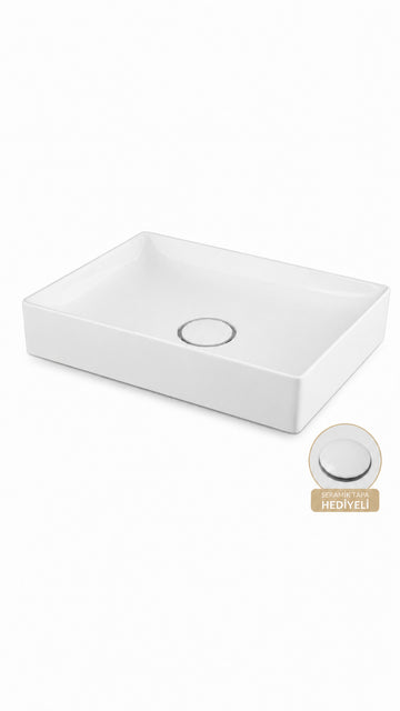 TEZGAH ÜSTÜ LAVABO 75*36 CM FLOPPY ESV-6075