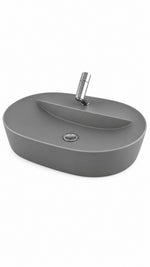 TEZGAH ÜSTÜ LAVABO 60*45 CM ELEGANCE  MAT GRİ ESV-4360-2041 - Küçük resim 2