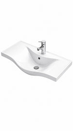 BASIC ETEJERLİ LAVABO 80 CM BEYAZ (7080) - Küçük resim 1