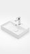 PARLA ETEJERLİ LAVABO 38*55 CM BEYAZ  (9955)