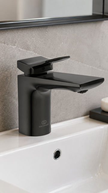 IDEAL CONCA GRANDE LAVABO BAT.-MAGNETİC GRİ-SİFON KUMANDALI