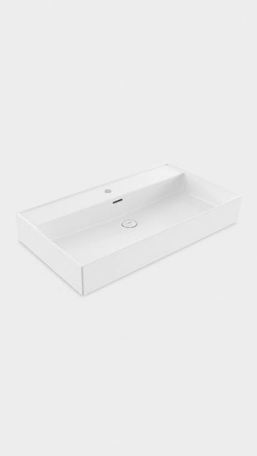 BOCCHI MILANO LAVABO 80 CM - PARLAK BEYAZ