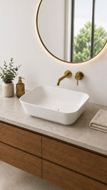 GEO DİKDÖRTGEN ÇANAK LAVABO 60 CM BEYAZ (7425B003-0016) - Küçük resim 2