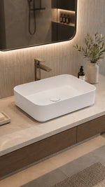 BOLD TEZGAHÜSTÜ LAVABO BEYAZ (6750) - Küçük resim 2